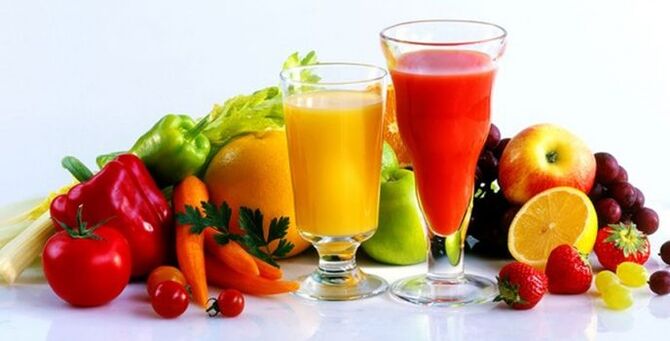 фруктові та овочеві соки для потенції